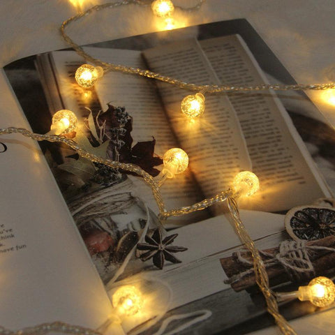 40 LED 6m Crystal Ball Battery USB Lights Outdoor IP44 Waterproof String-TI00913-Veeddydropshipping