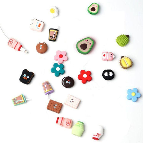 Cute Cartoon Cable Protector Fruit Animal Charging Cable Buddies Cord Protector -CE00071-Veeddydropshipping