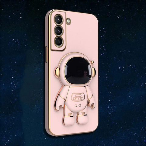 ROCK 6D Luxury Plating Astronaut Fold Stand Phone Case For Samsung Galaxy S23 Ultra-PA00200-Veeddydropshipping