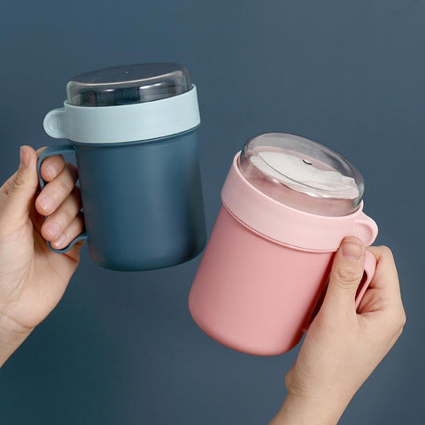 Portable Breakfast Cup Multifunction Oatmeal Cup-HA01293-Veeddydropshipping
