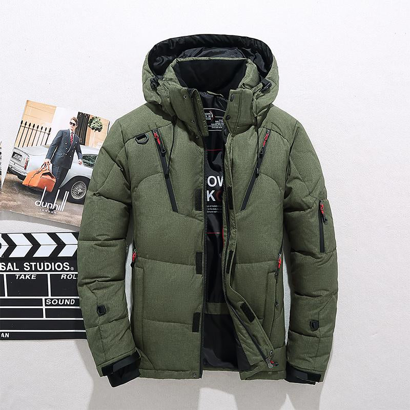Jacket Men Winter Warm Men Jacket Coat White Duck-Veeddydropshipping