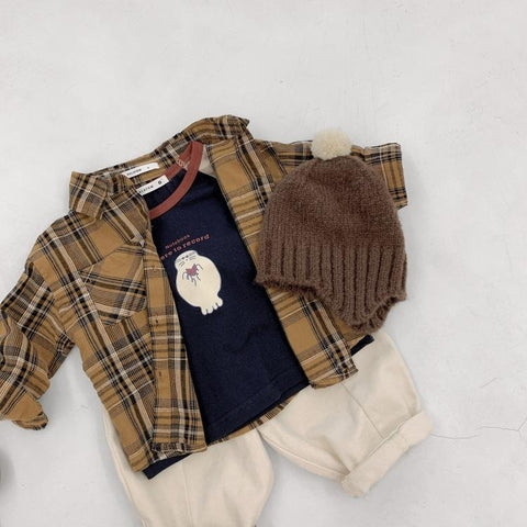 2021 New Autumn Korean Style Cartoon Printed Baby Boys T-shirts-TB00968-Veeddydropshipping