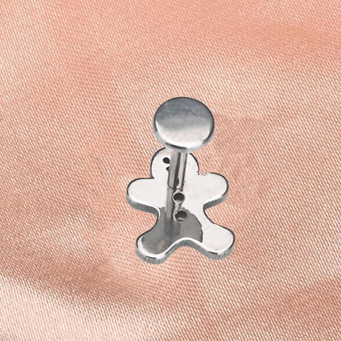 Titanium Nail Earrings Internal Thread Lip Earrings  Body Jewelry-JW01357-Veeddydropshipping