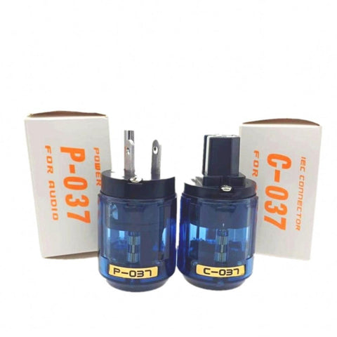 Oyaide C-037 P-037 US Power Plug Rhodium Plated  IEC Audio Connector -CE00248-Veeddydropshipping