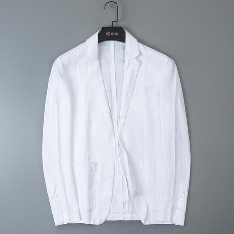 Linen Shirt Men&#39;s Youth Fashion Casual Light Coat-MF01317-Veeddydropshipping