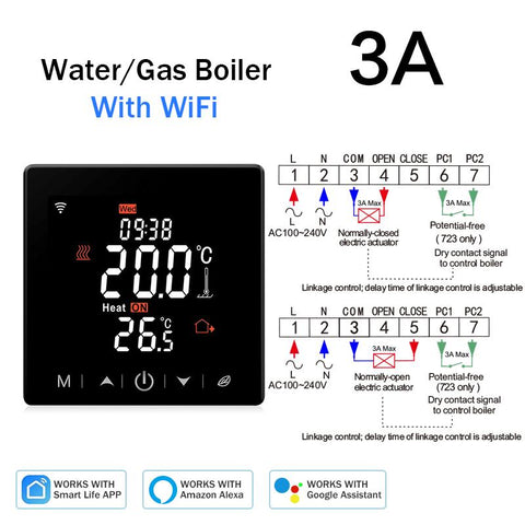 Tuya WiFi Smart Thermostat Touch Screen Electric Floor Heating Cable-TI01048-Veeddydropshipping