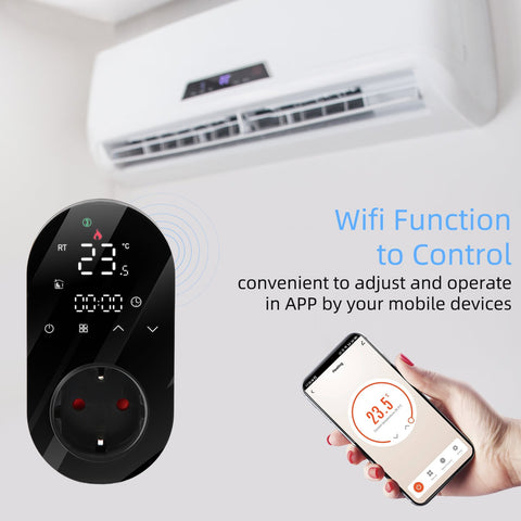 16A WiFi Digital Thermostat Outlet Plug Smartlife App Control Socket Temperature-TI01054-Veeddydropshipping