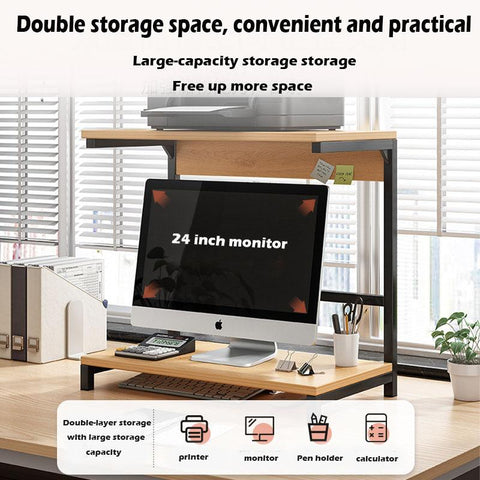 Computer Elevated Monitor Base Bracket Desktop-HA01709-Veeddydropshipping