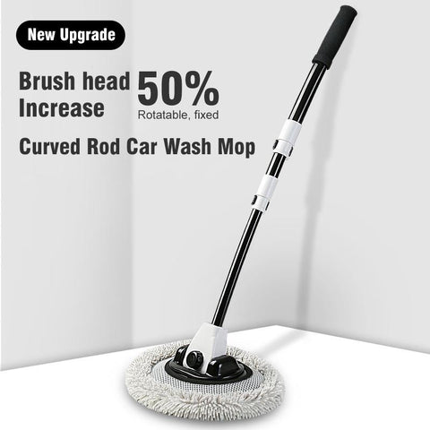 2022 New 15 Degree Bend Car Cleaning Brush Car Wash Brush Chenille-AM00326-Veeddydropshipping