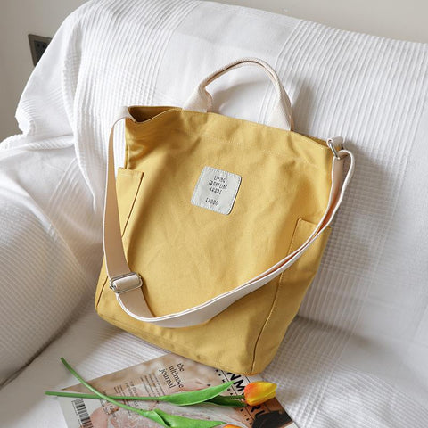Simple Small Fresh Messenger Bag Casual Cloth Bag Shopping Bag-BS00163-Veeddydropshipping