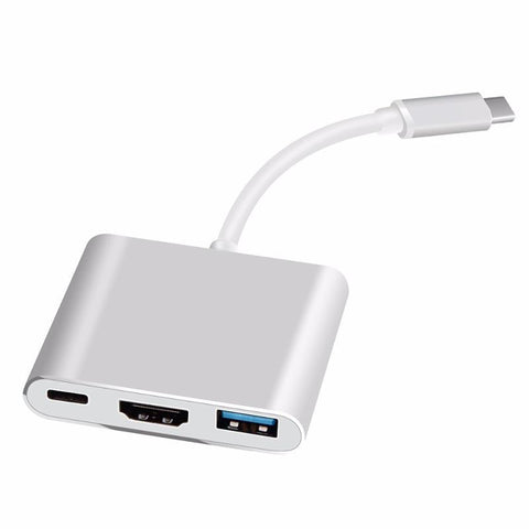 New Type-C HUB USB C To HDTV-Compatible Splitter USB-C 3 IN 1 4K HDTV USB 3.0-New Type-C HUB USB C To HDTV-Compatible Splitter USB-C 3 IN 1 4K HDTV USB 3.0