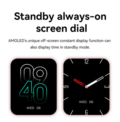 Screen Sports Modes Battery Life Support  Smart Watch for Men Women-JW01153-Veeddydropshipping
