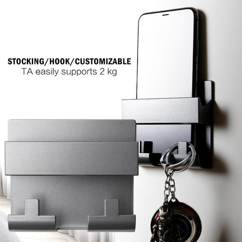 Paste Style Mobile Phone Charging Holder Bracket For IPhone Keyring Wall Mount-PA00533-Veeddydropshipping