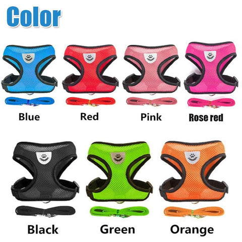 Cat Dog Harness with Lead Leash Adjustable Vest-HA01368-Veeddydropshipping