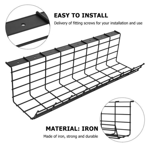 Desk Cable Tray Cord Organizer Rack Basket-HA00868-Veeddydropshipping