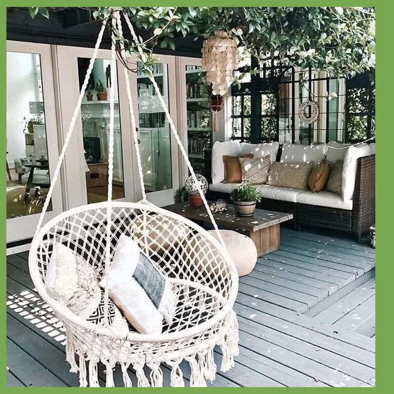 Nordic Hanging Basket Chair Swing Hammock-HA01640-Veeddydropshipping