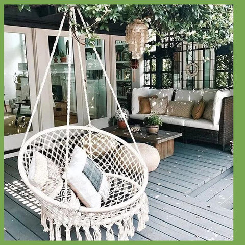 Nordic Hanging Basket Chair Swing Hammock-HA01640-Veeddydropshipping