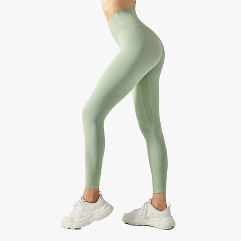 With Logo Yoga Pants High Waist Hip Lift Women Lycra Skin-friendly Running -OS00926-Veeddydropshipping