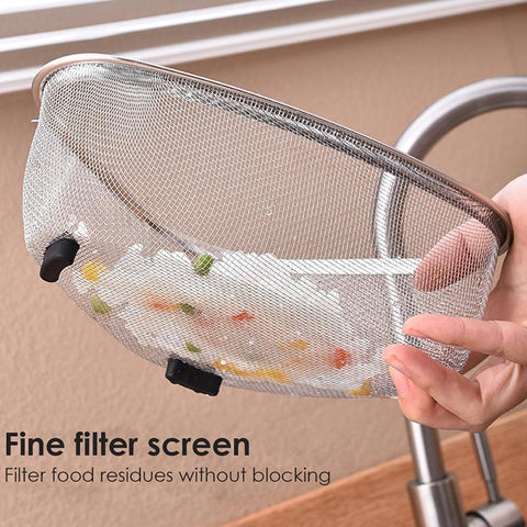 Kitchen Sink Drain Basket Stainless Steel-HA01350-Veeddydropshipping
