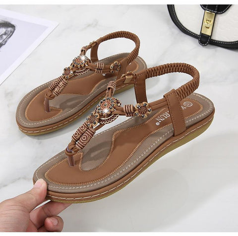 Casual Shoes Bead Slip On Sandalias Sexy Flip-Flop Ladies Shoes-BS00800-Veeddydropshipping