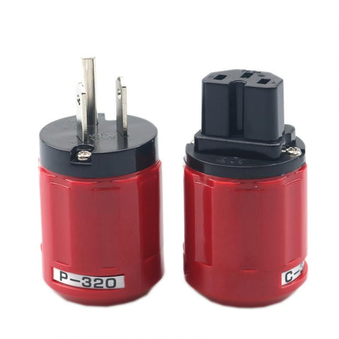 Hot Selling Oyaide HIFI P-320/C-320 Copper EU/US Schuko AC Power Plug -CE00228-Veeddydropshipping