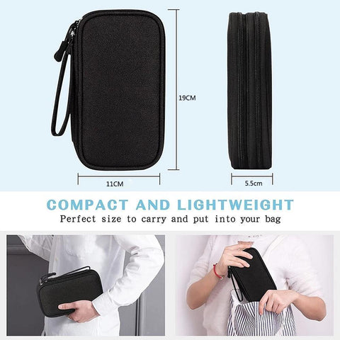 Travel Organizer Bag Cable Storage Organizers Pouch Carry Case Portable Waterproof Double Layers-PA00882-Veeddydropshipping