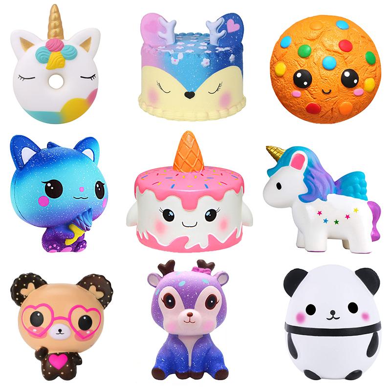 Jumbo Squishy Kawaii Unicorn Horse Cake Deer Animal Panda-TB01520-Veeddydropshipping