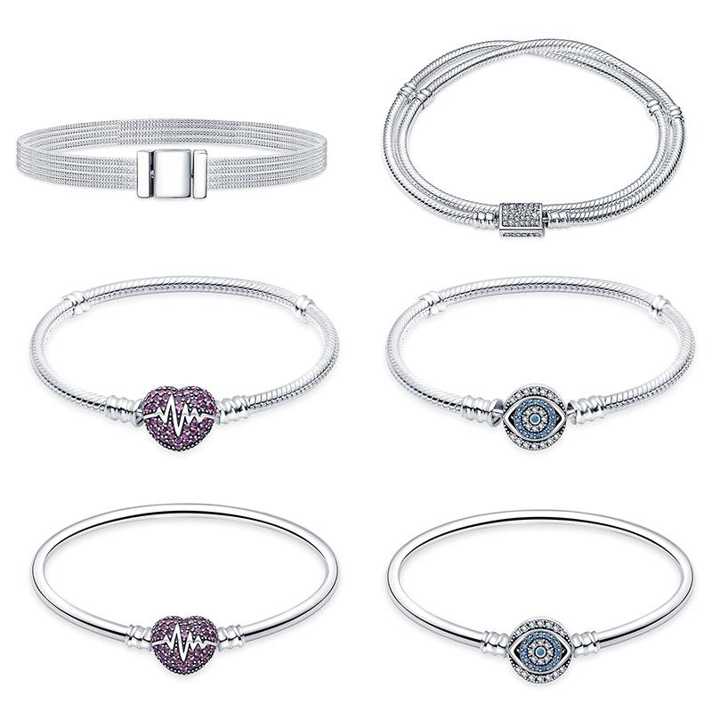 925 Sterling Silver Magic Zircon Original Bracelet DIY Charms-JW00945-Veeddydropshipping