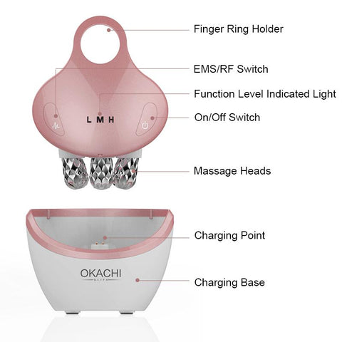 Facial Massager EMS with 4D Massage Face Cream-BH00367-Veeddydropshipping