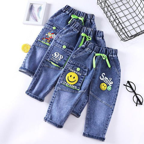 Kids Boys jeans Spring and Autumn Single Pants 2023 New Trousers-TB01307-Veeddydropshipping