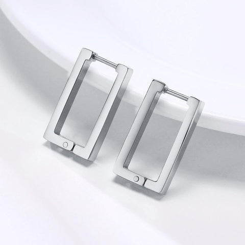 Square Hoop Earring for Women Girls Ear Rectangle-JW01423-Veeddydropshipping