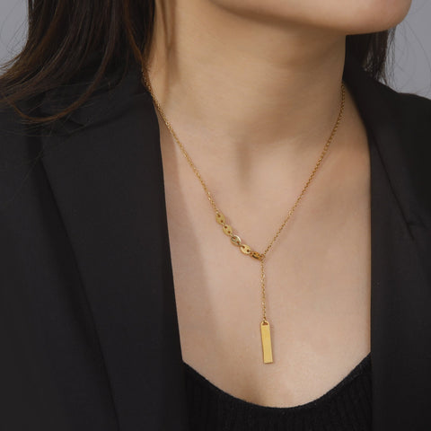 Nostril Chain Necklaces for Women Stainless Steel Jewelry-JW01215-Veeddydropshipping