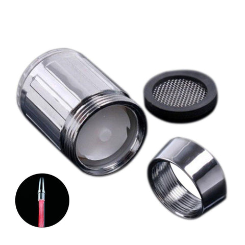 LED Temperature Sensitive 3-Color Light-up Faucet Kitchen Bathroom -CE00601-Veeddydropshipping