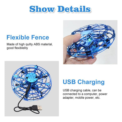 Mini UFO RC Drone Hand Sensing Helicopter Model Electronic Flying QuadcopterTB01413-Veeddydropshipping