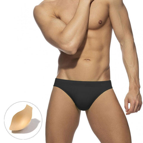 Solid Swimsuit Men 2023 Low Waist Bathing Suit Fashion Men&#39;s Swimwear Briefs -OS00076-Veeddydropshipping