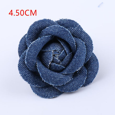 Denim Fabric Flowers Clothes Hats-HA00754-Veeddydropshipping