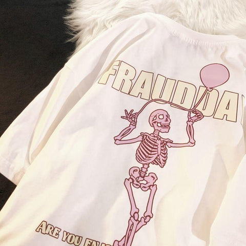 hiphop soda skull man short sleeved t-shirt male-MF00061-Veeddydropshipping