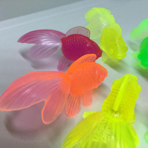 10pcs/set Kids Soft Rubber Gold Fish Baby Bath Toys for Children Simulation-TB00546-Veeddydropshipping