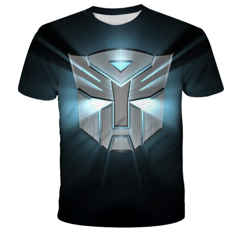 New 2022 Children clothes Transformers 3D Tshirts Children Casual-TB01160-Veeddydropshipping