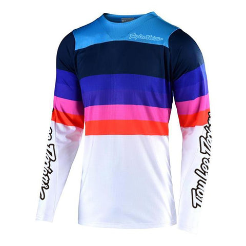 Free shipping gradient colorful motocross racing suit downhill jersey mountain bike -OS01218-Veeddydropshipping