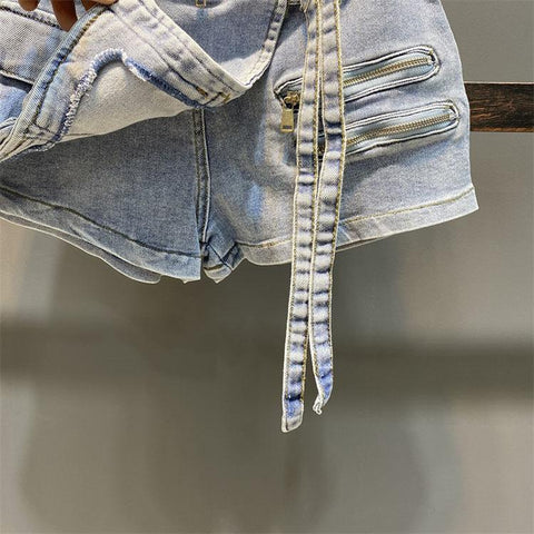 Sexy Denim Shorts High Waist Jean Pants-WF00629-Veeddydropshipping