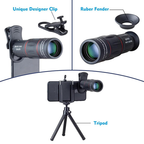APEXEL Universal 18X Telescope Zoom Mobile Phone Lens Selfie-PA01281-Veeddydropshipping