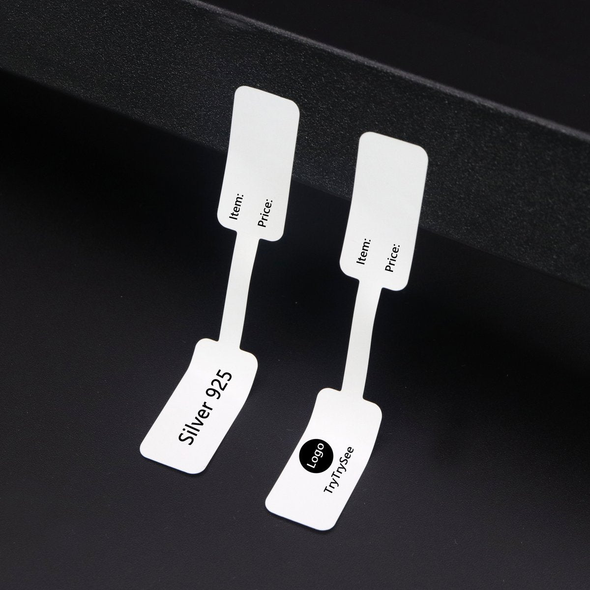 100pcs Square Head Bracelet Ring Logo Lable Custom Price Tag-JW01663-Veeddydropshipping