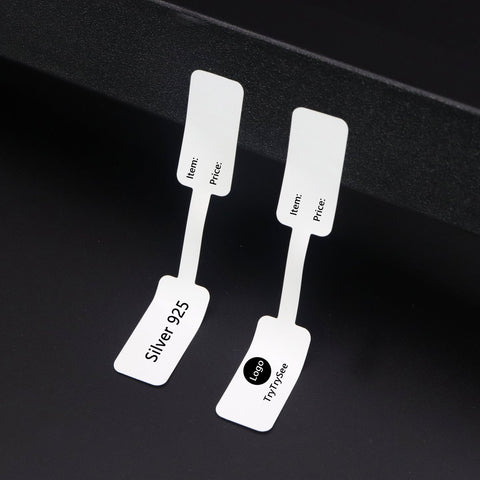 100pcs Square Head Bracelet Ring Logo Lable Custom Price Tag-JW01663-Veeddydropshipping