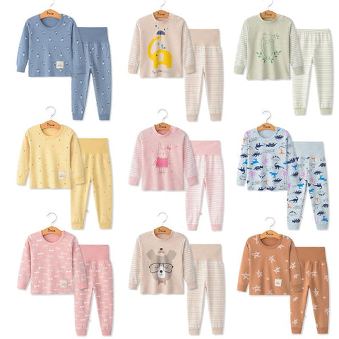 Kids Boys Sleepwear Baby Girl Winter Cotton Sets Children-TB01077-Veeddydropshipping