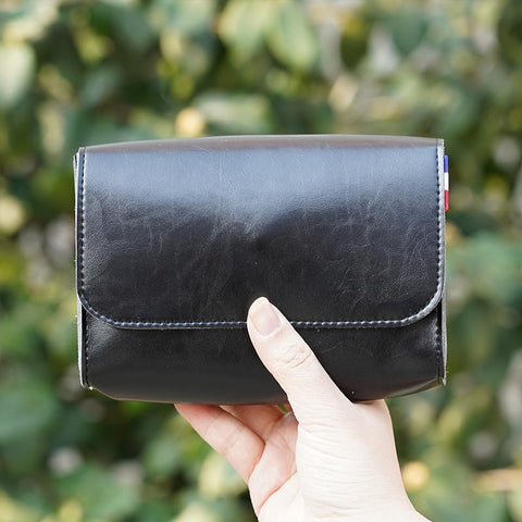 Leather Makeup Pouch Women Waterproof Bathroom Washbag-BS00541-Veeddydropshipping