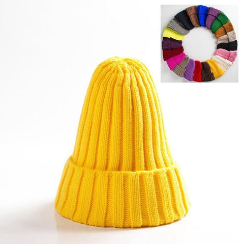 Warm Soft HIP HOP Knitted Hats Men Winter Caps-Veeddydropshipping