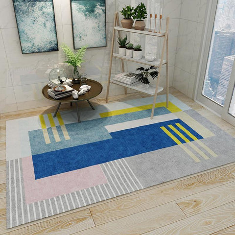 Minimalist Living Room Nordic Geometric Pattern Carpet-HA00466-Veeddydropshipping