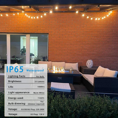 ST38 Globe Outdoor LED String Lights Plastic Shatterproof Bulbs Waterproof-TI00906-Veeddydropshipping