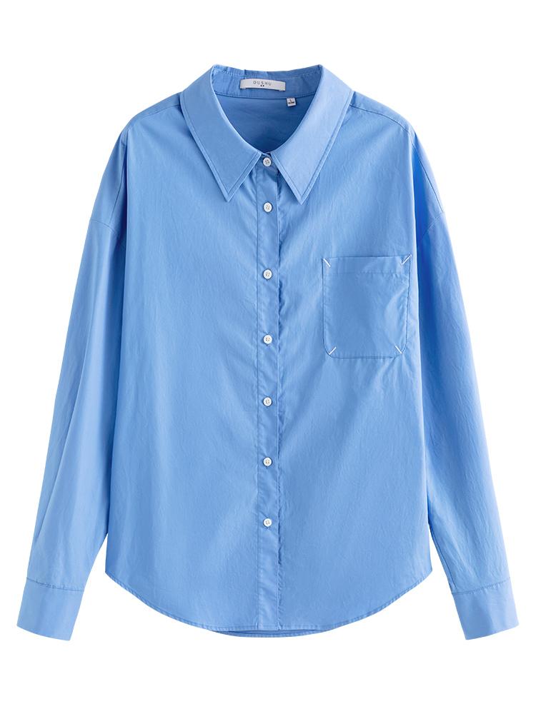 100% Cotton Shirt Women Casual Full Sleeve Blouses